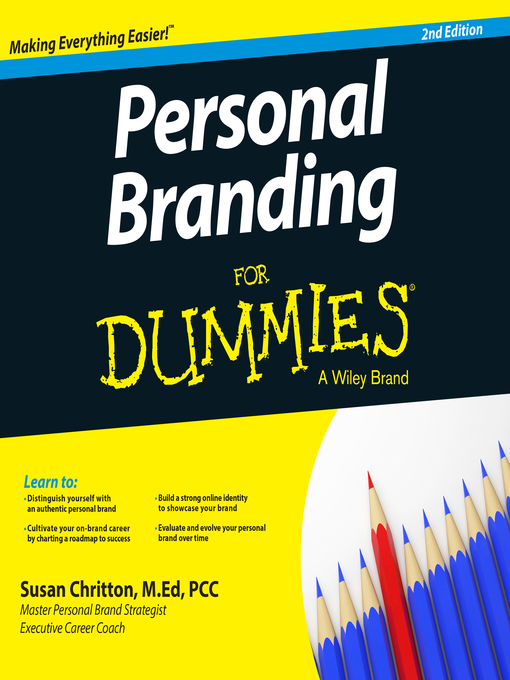 Title details for Personal Branding For Dummies by Susan Chritton - Available